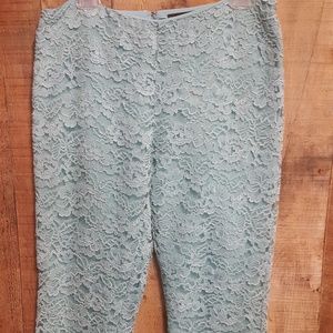 Ralph Lauren Black Label green/blue lace pants